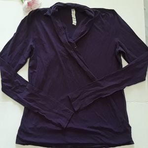 Lululemon purple wrap long sleeve top, size 8
